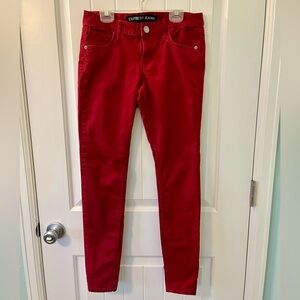 Express Red Legging Jeans